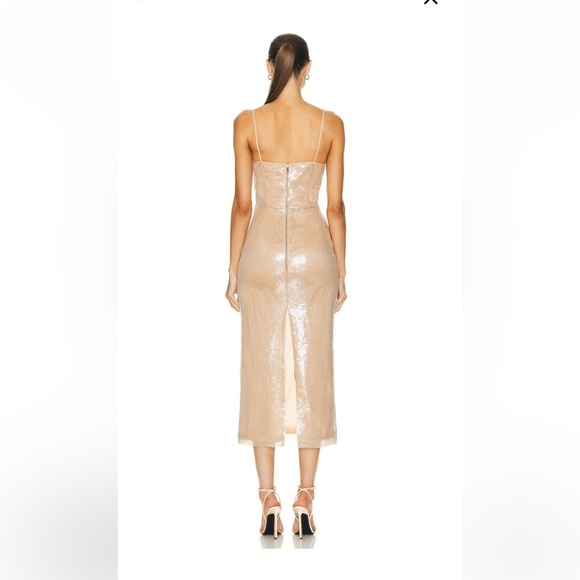 David Koma Sequin Cami Midi Dress size 4 - Picture 6 of 8